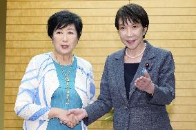 Japan PM meets with Tokyo governor