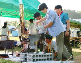 Prince Hisahito joins boy scout event in western Japan