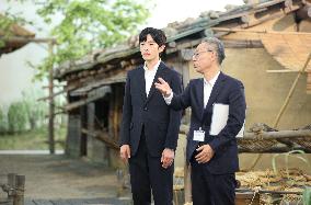 Prince Hisahito visits history museum in Hiroshima Pref.