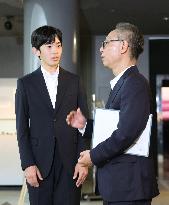Prince Hisahito visits history museum in Hiroshima Pref.