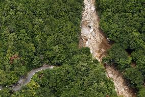 Landslide in central Japan