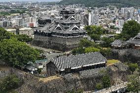 Aftermath of strong earthquake in Kumamoto