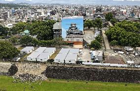 Aftermath of strong earthquake in Kumamoto