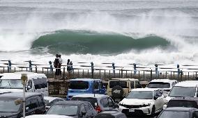Powerful typhoon in eastern Japan
