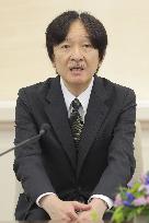 Japan crown prince ahead of trip to Paraguay