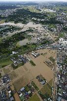 Aftermath of torrential rain in eastern Japan