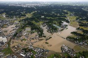 Aftermath of torrential rain in eastern Japan