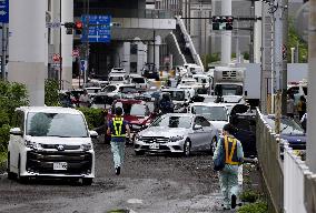 Aftermath of torrential rain in eastern Japan