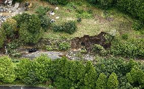 Aftermath of torrential rain in eastern Japan