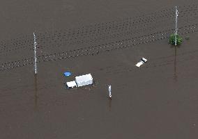 Aftermath of torrential rain in eastern Japan