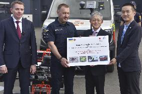 Japan provides mine-detection system to Ukraine
