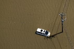 Aftermath of torrential rain in eastern Japan