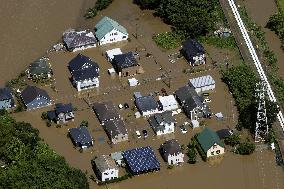 Aftermath of torrential rain in eastern Japan