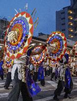 Parasol dance festival in western Japan