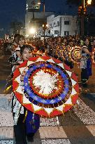 Parasol dance festival in western Japan