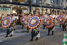 Parasol dance festival in western Japan