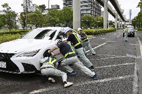 Aftermath of torrential rain in Chiba