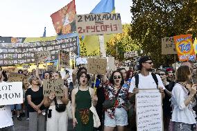 Kyiv protest seeking Fedorov's reinstatement as defense minister