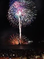 Fireworks at central Japan beach