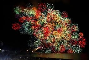 Fireworks at central Japan beach