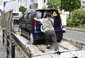 Aftermath of torrential rain in Chiba
