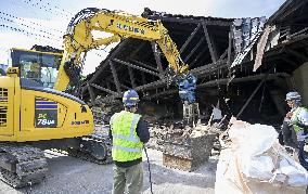 Aftermath of strong earthquake in Kumamoto