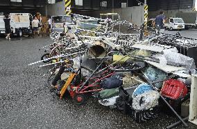 Aftermath of torrential rain in Chiba