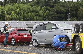 Aftermath of torrential rain in Chiba