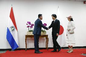 Japan crown prince, crown princess in Paraguay