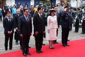 Japan crown prince, crown princess in Paraguay