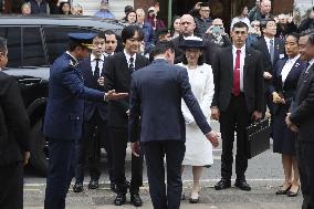 Japan crown prince, crown princess in Paraguay
