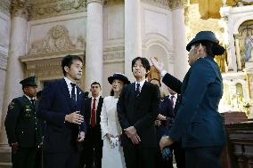 Japan crown prince, crown princess in Paraguay
