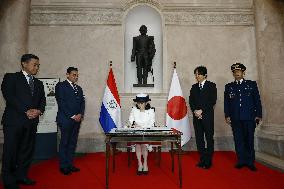 Japan crown prince, crown princess in Paraguay