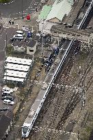 4 workers die after being hit by express train north of Tokyo