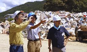 Aftermath of strong earthquake in Kumamoto