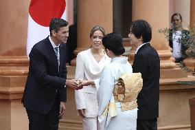 Japan crown prince, crown princess in Paraguay