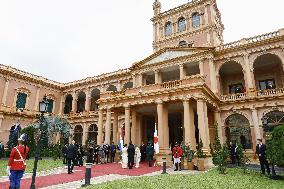 Japan crown prince, crown princess in Paraguay