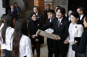 Japan crown prince, crown princess in Paraguay