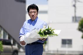 Japan top spokesman visits Aeon Mall explosion site