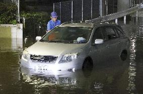 Torrential rain in Saitama