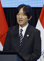 Japan crown prince in Paraguay