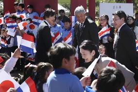 Japan crown prince, crown princess in Paraguay
