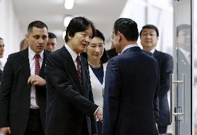 Japan crown prince, crown princess in Paraguay