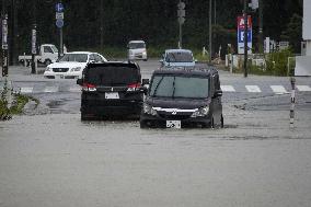 Aftermath of torrential rain in central Japan