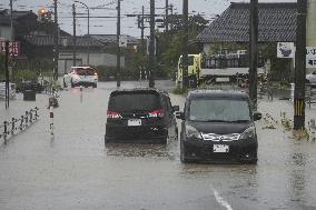 Aftermath of torrential rain in central Japan