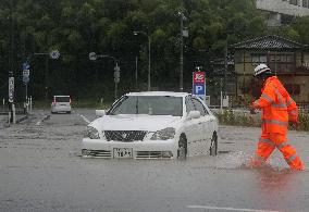 Aftermath of torrential rain in central Japan