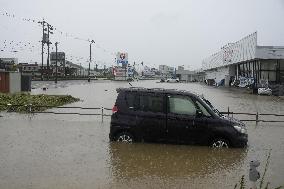 Aftermath of torrential rain in central Japan