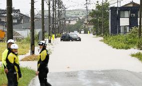 Aftermath of torrential rain in central Japan