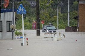 Torrential rain in central Japan