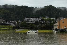 Torrential rain in central Japan